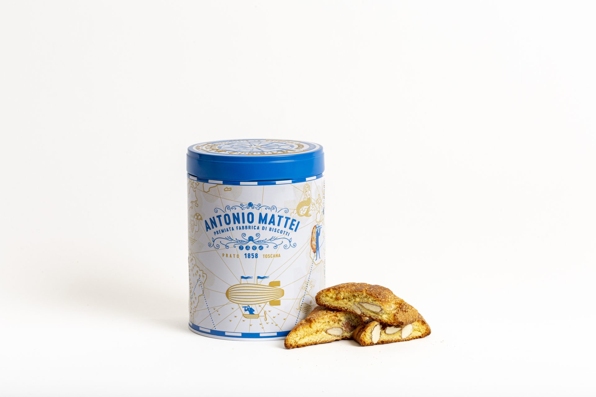 ANTONIO MATTEI AMERIGO ALMOND BISCUITS 125g TIN