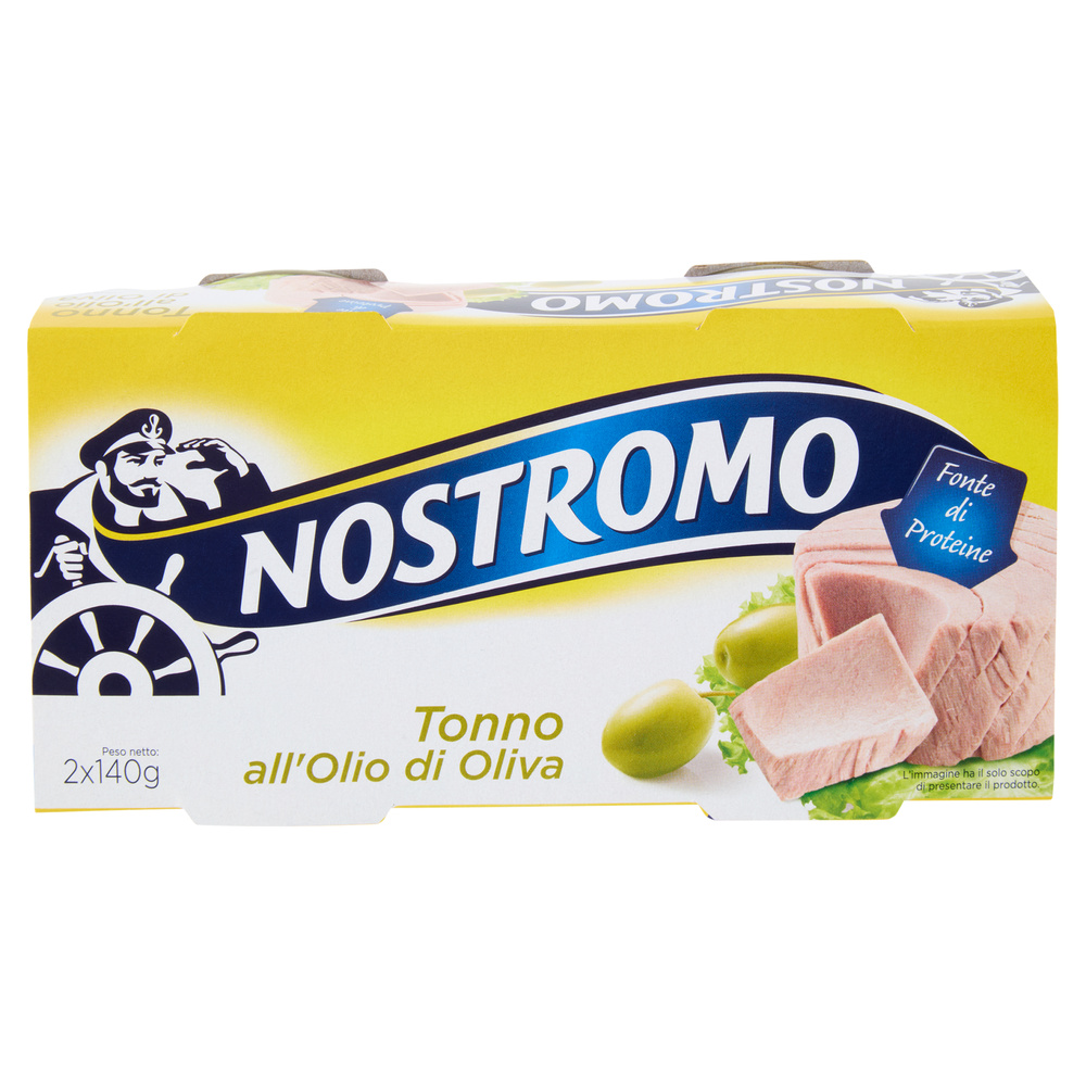 NOSTROMO TUNA IN OLIVE OIL 2 x 140g tin