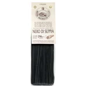 MORELLI TUSCANY FLAVOURED PASTA BLACK SQUID INK LINGUINE 250g